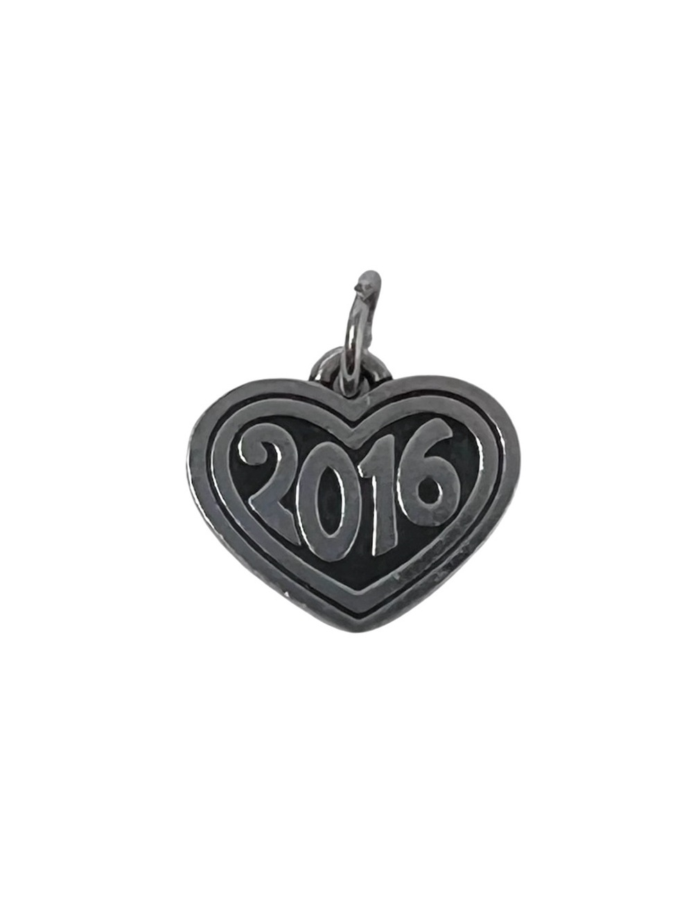Retired James Avery 2016 Sterling Silver Heart Charm